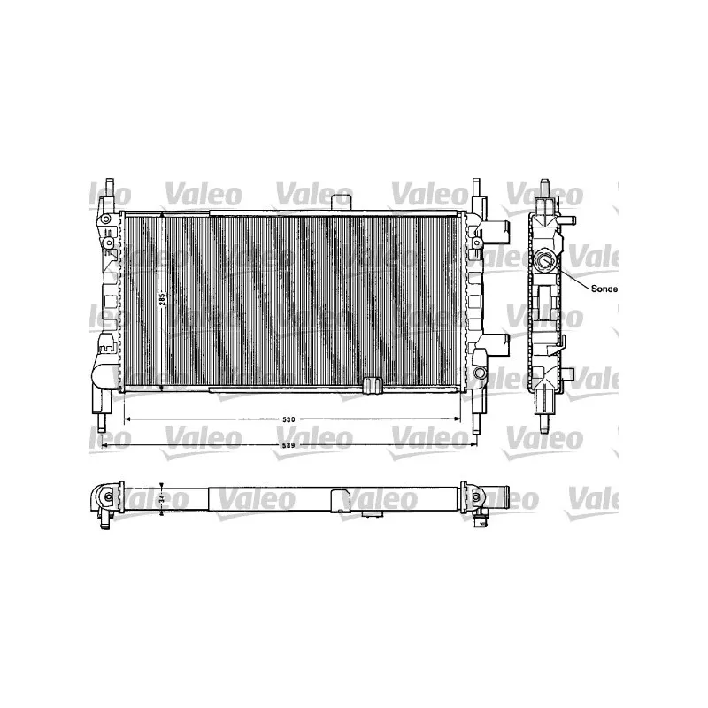 Radiateur, refroidissement du moteur VALEO 883856