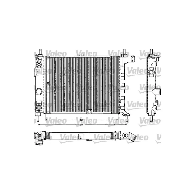 Radiateur, refroidissement du moteur VALEO 883859