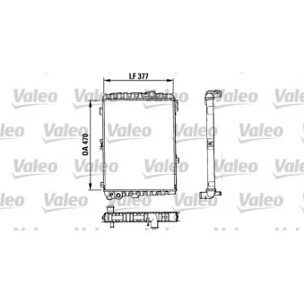 Radiateur, refroidissement du moteur VALEO 883863