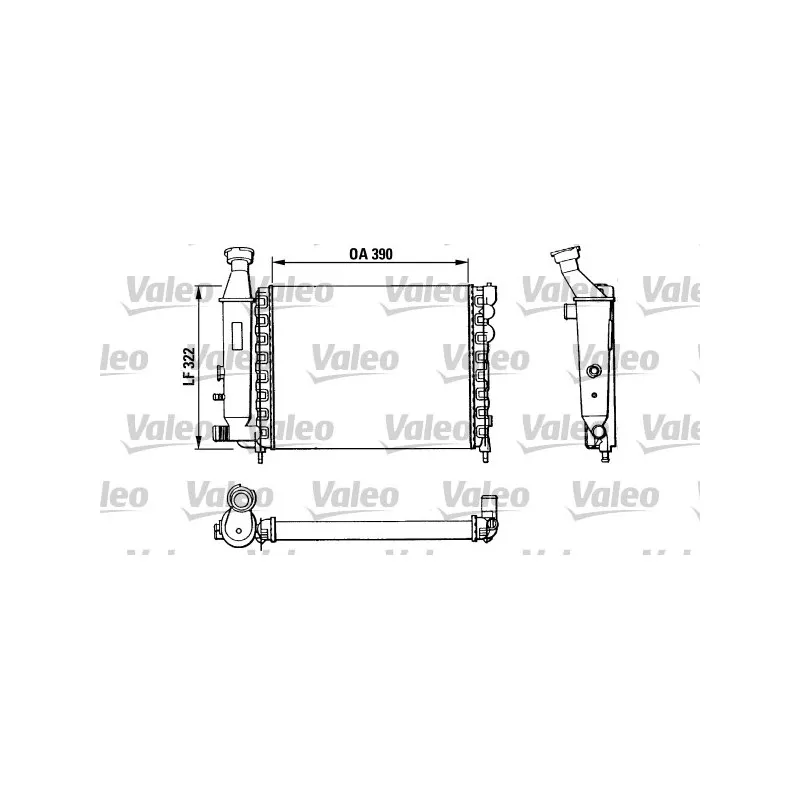 Radiateur, refroidissement du moteur VALEO 883866