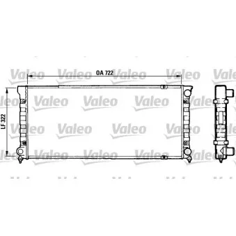 Radiateur, refroidissement du moteur VALEO 883872
