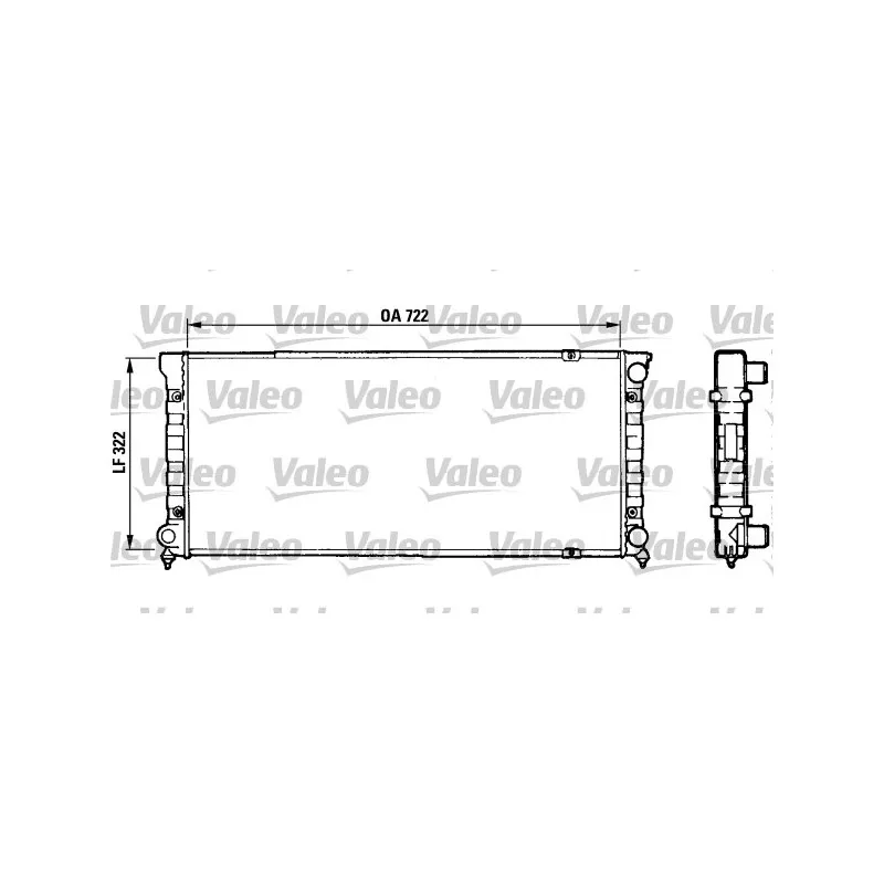 Radiateur, refroidissement du moteur VALEO 883872
