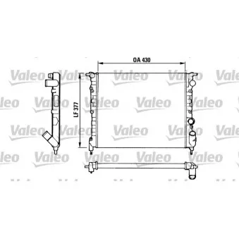 Radiateur, refroidissement du moteur VALEO 883875