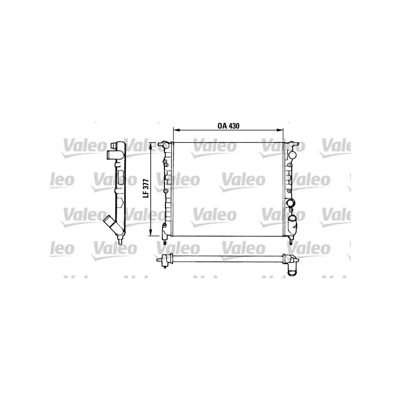 Radiateur, refroidissement du moteur VALEO 883875