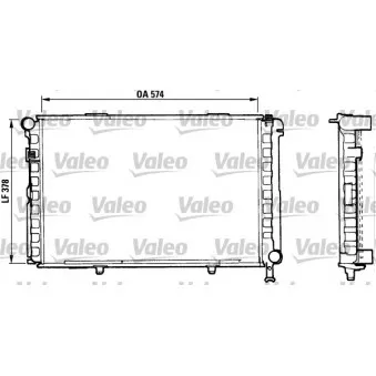 Radiateur, refroidissement du moteur VALEO 883876