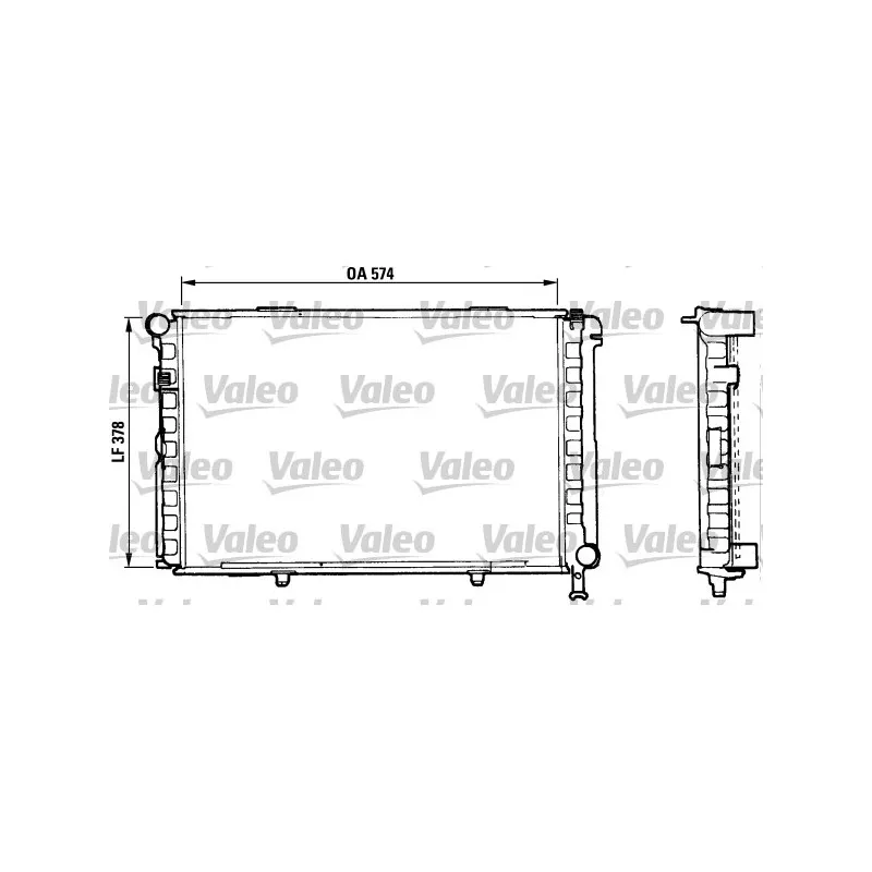 Radiateur, refroidissement du moteur VALEO 883876