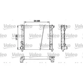 Radiateur, refroidissement du moteur VALEO 883958