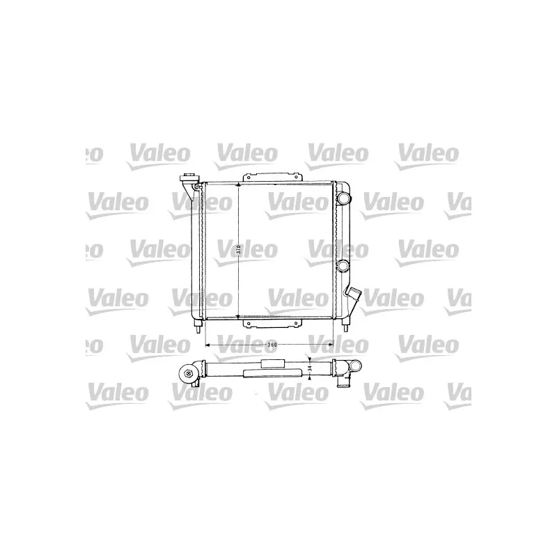 Radiateur, refroidissement du moteur VALEO 883959