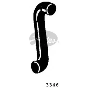 Durite de radiateur GATES 3346