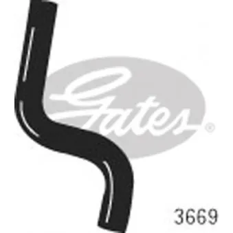 Durite de radiateur GATES 3669