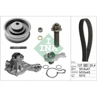 Pompe à eau + kit de courroie de distribution INA 530 0003 30