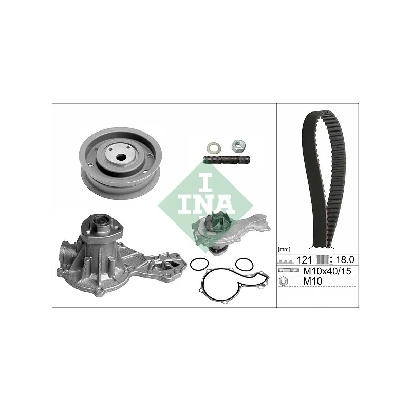 Pompe à eau + kit de courroie de distribution INA 530 0162 30