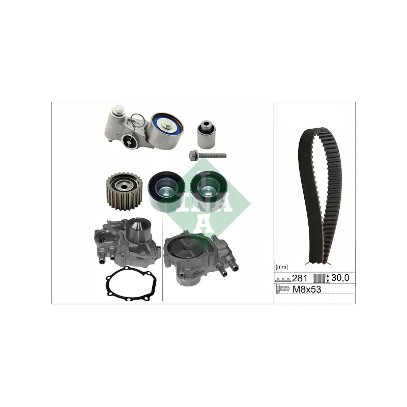 Pompe à eau + kit de courroie de distribution INA 530 0563 30