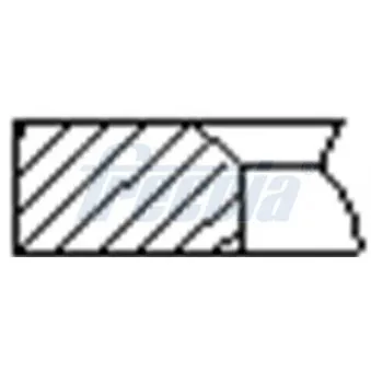 Jeu de segments de pistons FRECCIA FR10-505250
