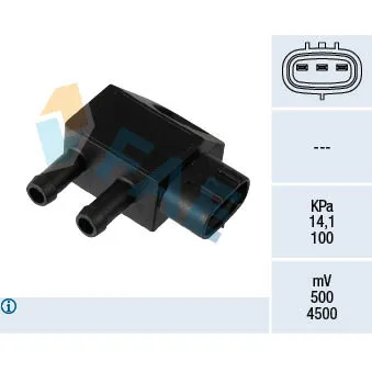 Capteur, pression des gaz échappement FAE 16149