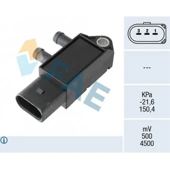 Capteur, pression des gaz échappement FAE 16150