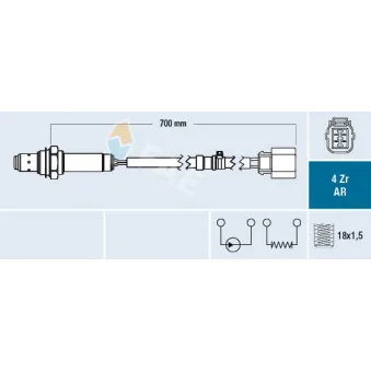 Sonde lambda FAE 75609
