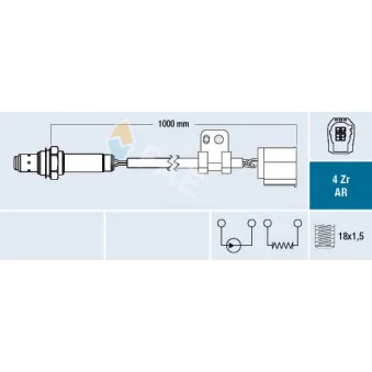Sonde lambda FAE 75612