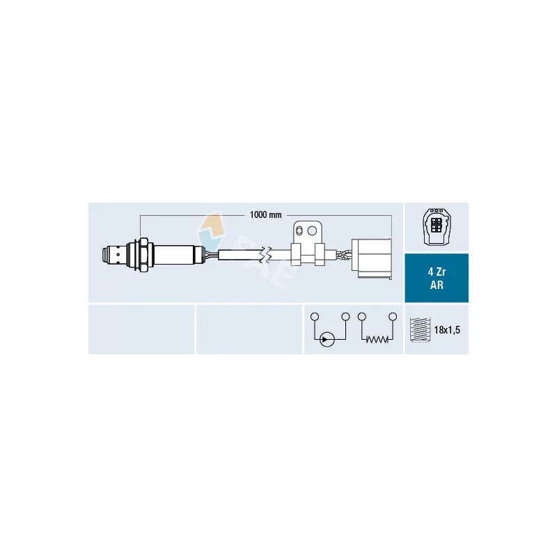 Sonde lambda FAE 75612