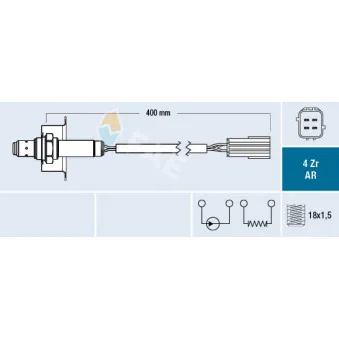 Sonde lambda FAE 75613