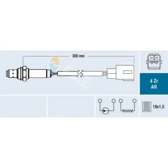Sonde lambda FAE 75617