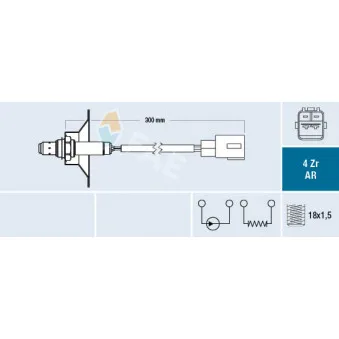 Sonde lambda FAE 75620