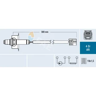 Sonde lambda FAE 75622