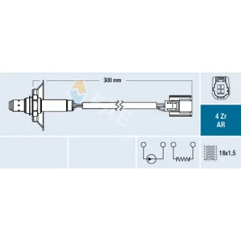 Sonde lambda FAE 75624