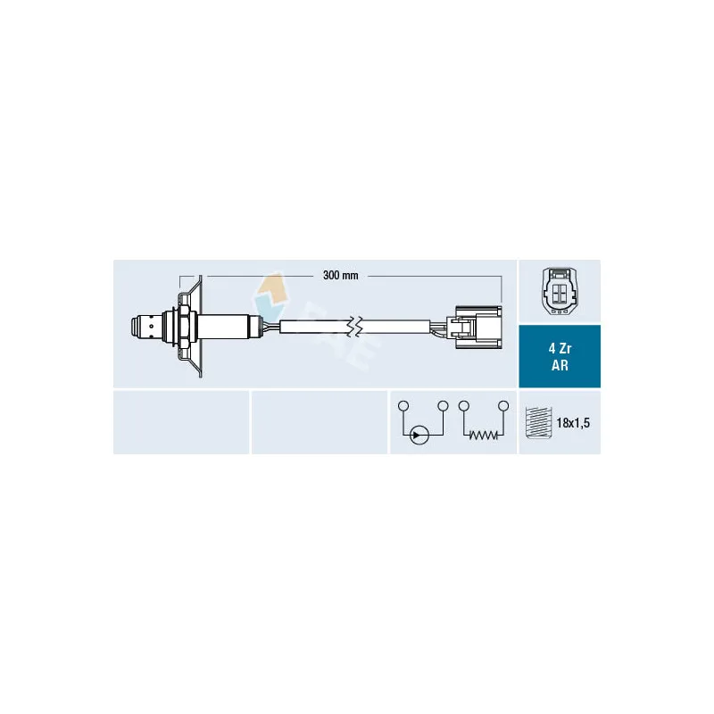 Sonde lambda FAE 75624