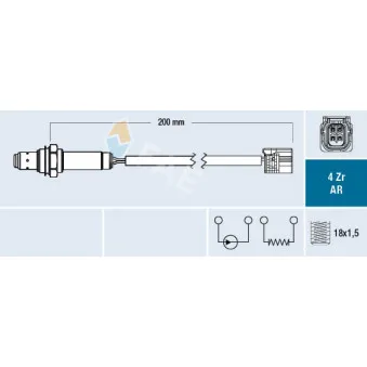 Sonde lambda FAE 75632