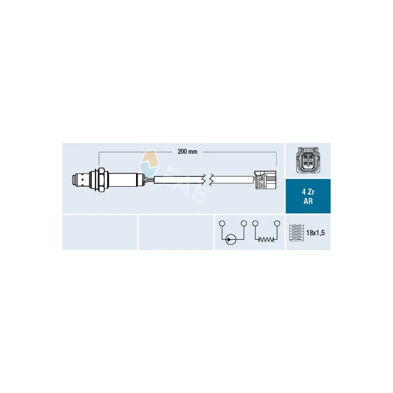 Sonde lambda FAE 75632