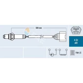 Sonde lambda FAE 75633