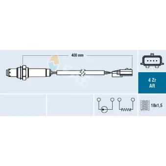 Sonde lambda FAE 75634