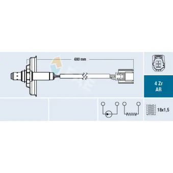 Sonde lambda FAE 75636