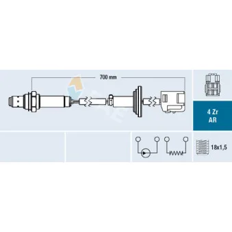 Sonde lambda FAE 75638