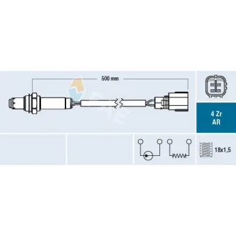 Sonde lambda FAE 75645