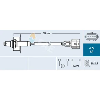 Sonde lambda FAE 75646