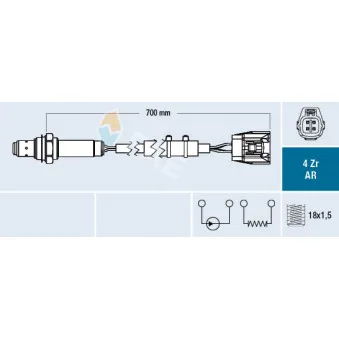 Sonde lambda FAE 75652
