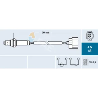 Sonde lambda FAE 75653