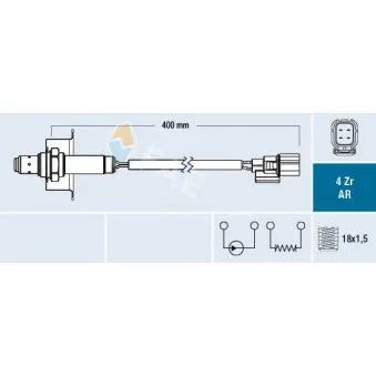 Sonde lambda FAE 75656