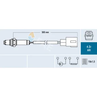 Sonde lambda FAE 75659