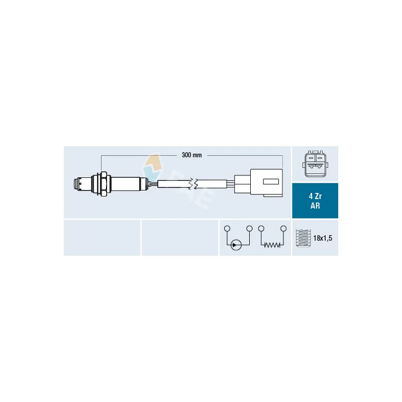 Sonde lambda FAE 75659