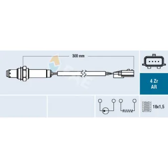 Sonde lambda FAE 75661