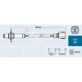 Sonde lambda FAE 75662