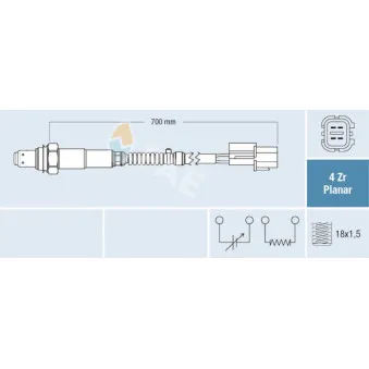 Sonde lambda FAE 77689