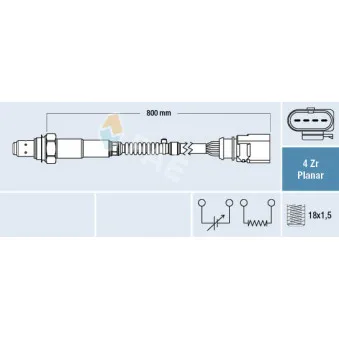 Sonde lambda FAE 77697