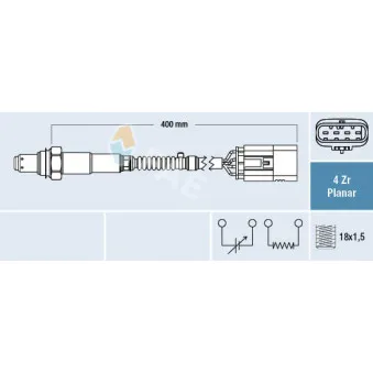 Sonde lambda FAE 77762