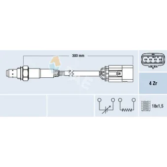 Sonde lambda FAE 77763