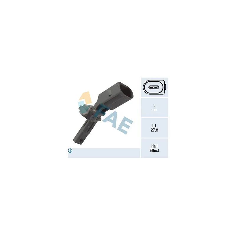 Capteur, vitesse de roue FAE 78141
