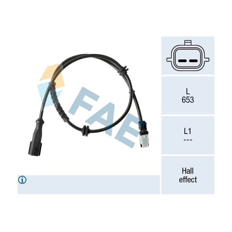 Capteur, vitesse de roue FAE 78331